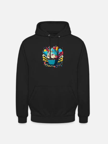 Sweet Cupcake - Unisex Hoodie - black