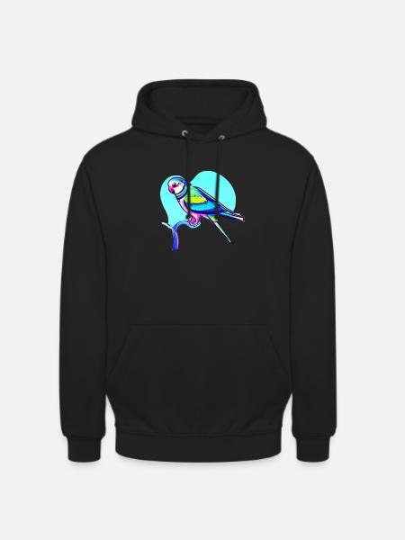 Budgerigar Bird Cockatiel Bird Owner - Unisex Hoodie - black