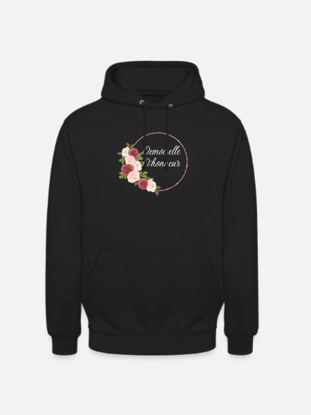Demoiselle d'honneur - Sweat-shirt à capuche unisexe - noir