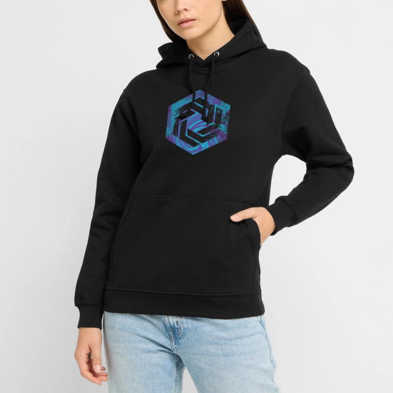 Codage géométrique du programmeur de programmation hexagonale Sweat-shirt à capuche unisexe