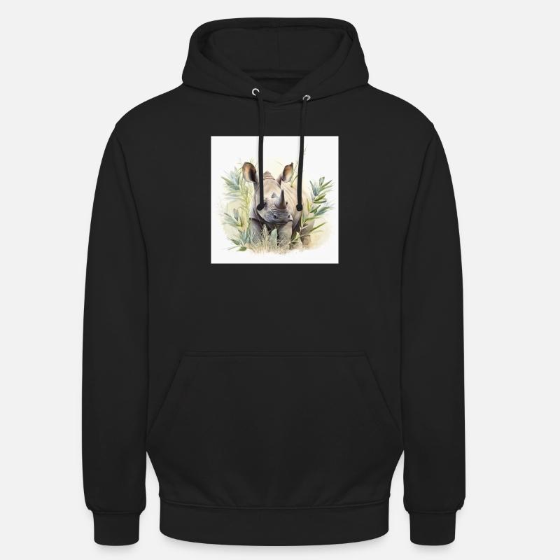 Nashorn - Unisex Hoodie - Schwarz