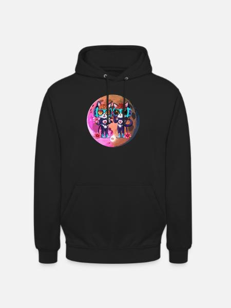 Mouth Cat - Unisex Hoodie - black