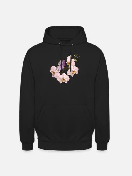 Bunter Schmetterling - Unisex Hoodie - Schwarz