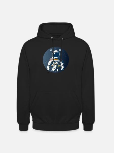 Astronaute - Sweat-shirt à capuche unisexe - noir
