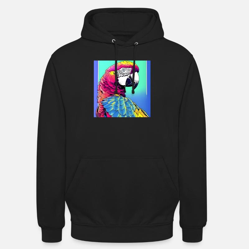 Neon Macaw - Unisex Hoodie - black