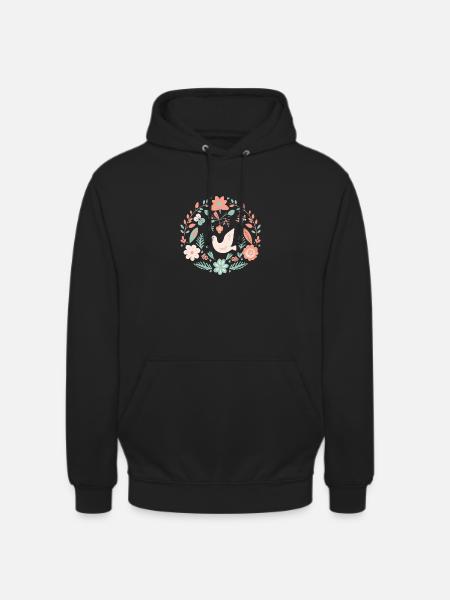 Peace and love - Unisex Hoodie - black