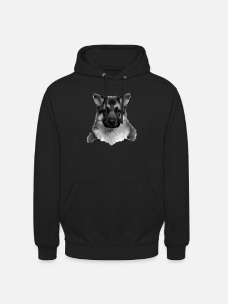 Puppy German Shepherd Dog Owner - Unisex Hoodie - black
