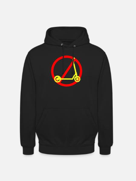 E-Scooter Roller - Unisex Hoodie - Schwarz