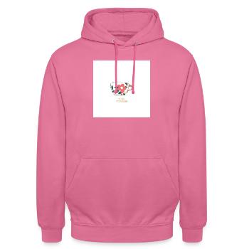 Tee bitte - Unisex Hoodie - Pink - Vorne - Alina (178cm) & Michal (187cm)