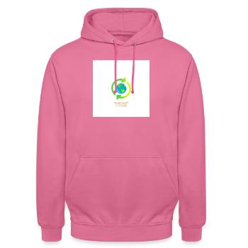 Ökologie bitte - Unisex Hoodie - Pink - Vorne - Alina (178cm) & Michal (187cm)