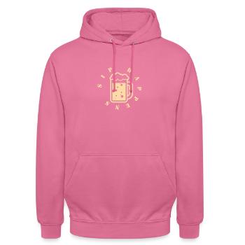 Sip se produit - Sweat-shirt à capuche unisexe - rose - Devant - Alina (178cm) & Michal (187cm)