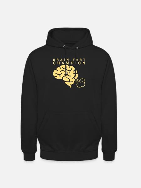 brain fart champion - Unisex Hoodie - black