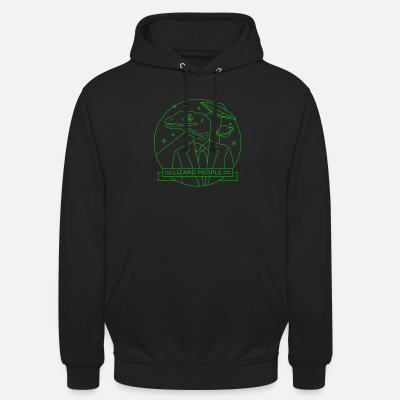Peuple lézard - Sweat-shirt à capuche unisexe - noir