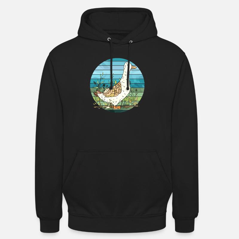 Canard - Sweat-shirt à capuche unisexe - noir