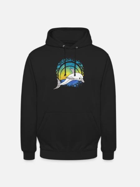 Dolphin - Unisex Hoodie - black
