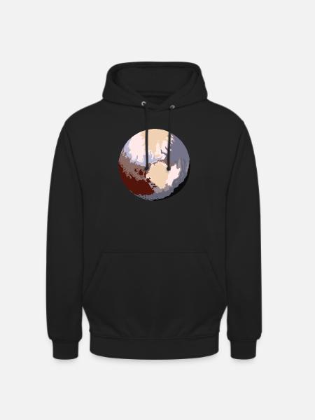 Pluto - dwarf planet - Unisex Hoodie - black