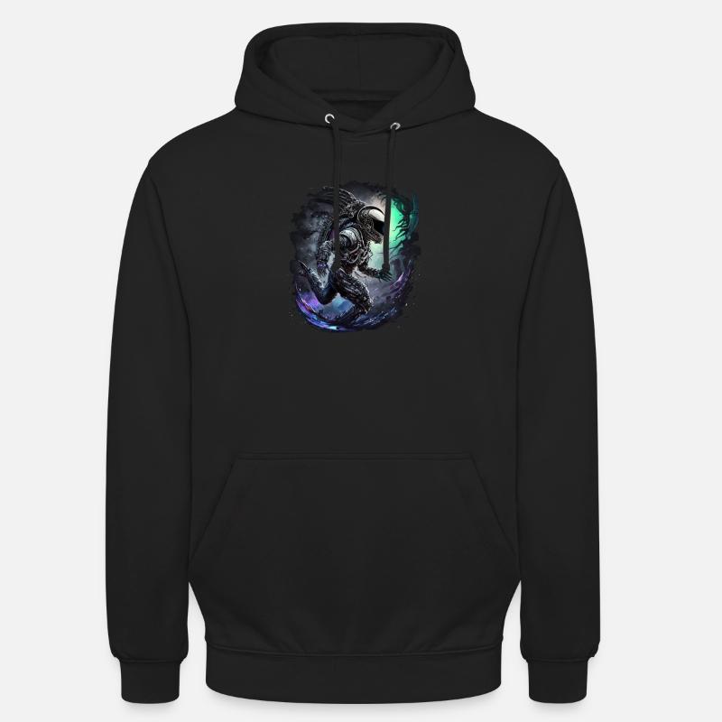 L’homme de l’espace - Sweat-shirt à capuche unisexe - noir