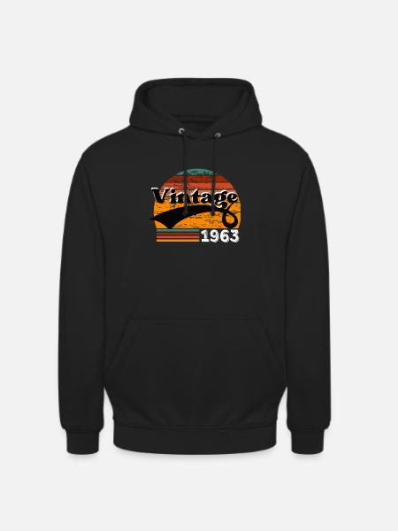 Jahrgang 1963 - Unisex Hoodie - Schwarz