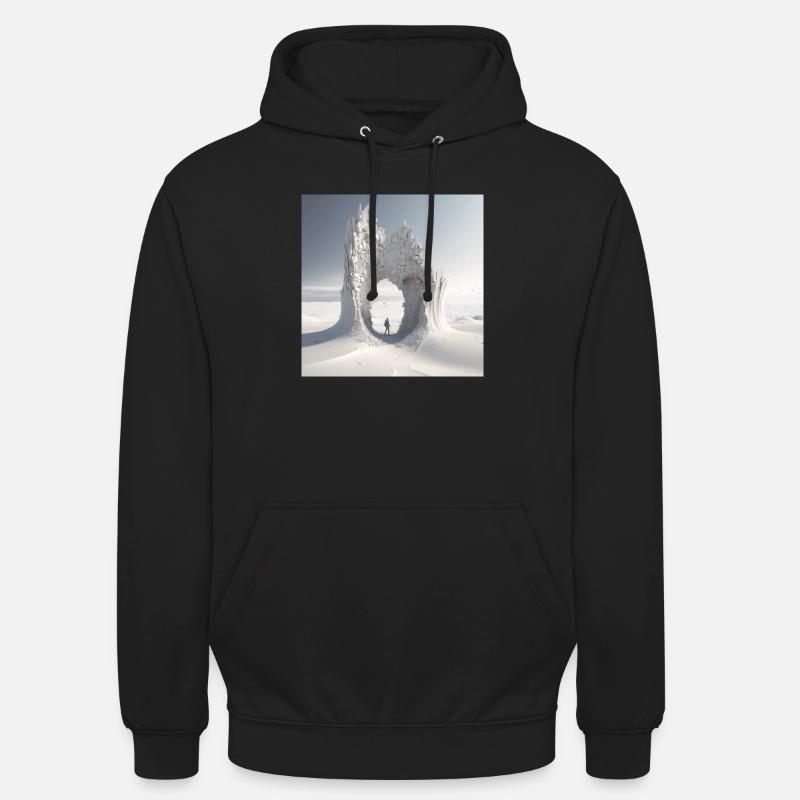 Percée dans le désert - Sweat-shirt à capuche unisexe - noir