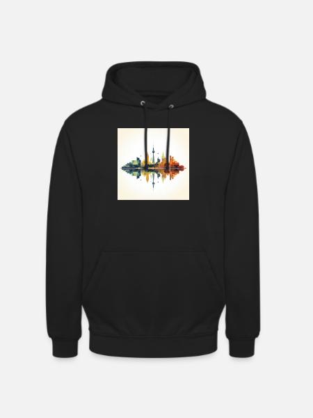 Dusseldorf Skyline - Unisex Hoodie - black