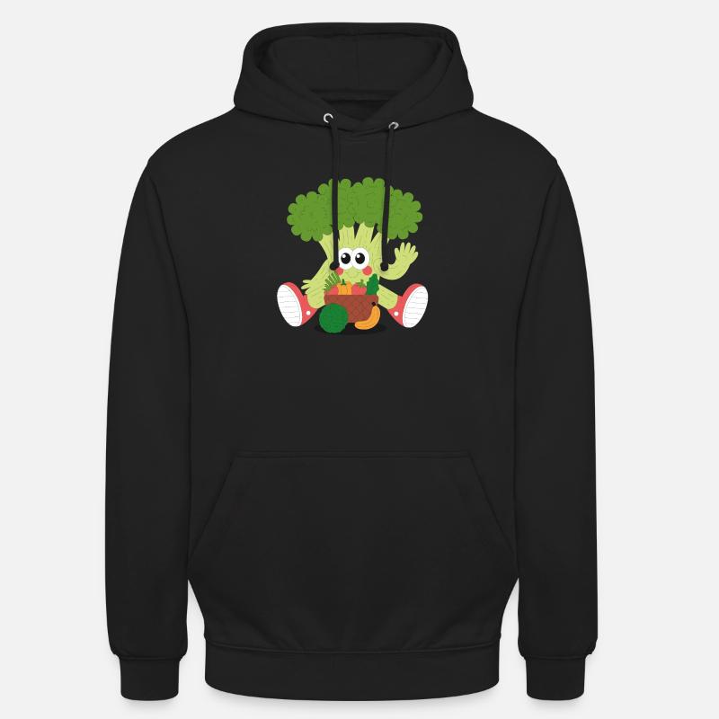 GLÜCKLICHER BRROCCOLI - Unisex Hoodie - Schwarz