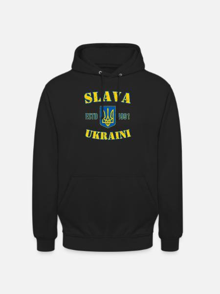SLAVA UKRAINI - Unisex Hoodie - black