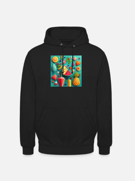 Summer Pattern - Unisex Hoodie - Schwarz