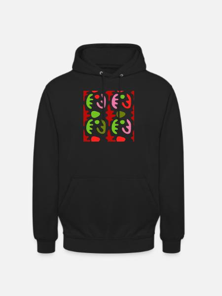 abstrakte, bunte Formen - Unisex Hoodie - Schwarz