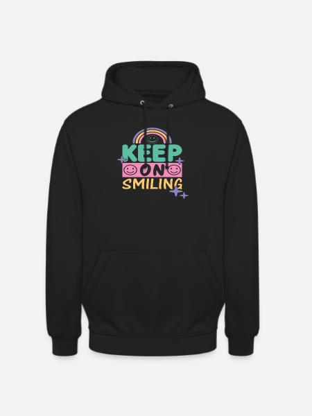 Keep On Smiling - Unisex Hoodie - black