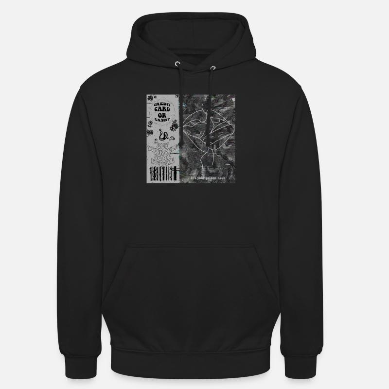 « Achetez-vous de l’avenir » - Sweat-shirt à capuche unisexe - noir