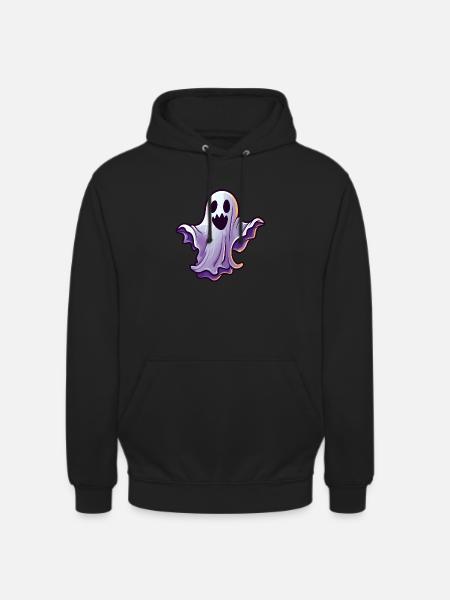 Halloween Ghost Clipart - Unisex Hoodie - black