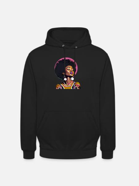 Schwarze Frau - Unisex Hoodie - Schwarz