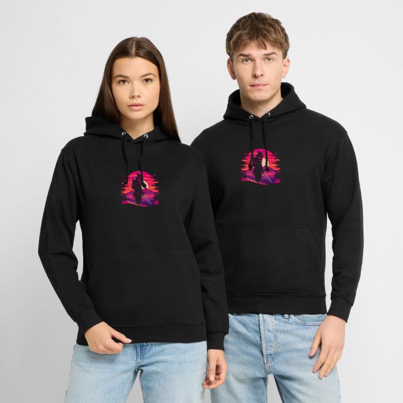 Synthwave Sci-Fi Samurai Unisex Hoodie