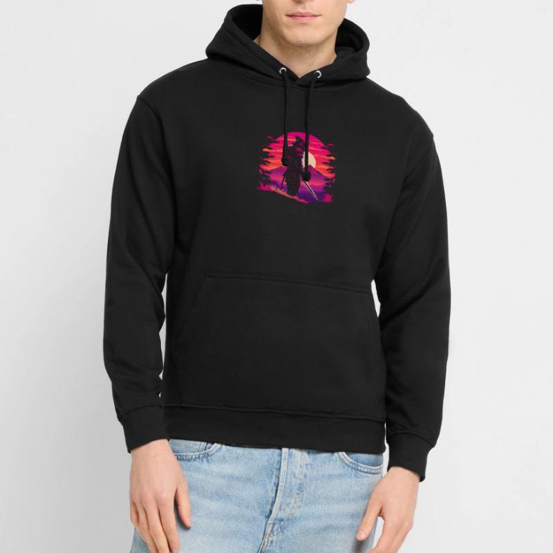 Synthwave Sci-Fi Samurai Unisex Hoodie