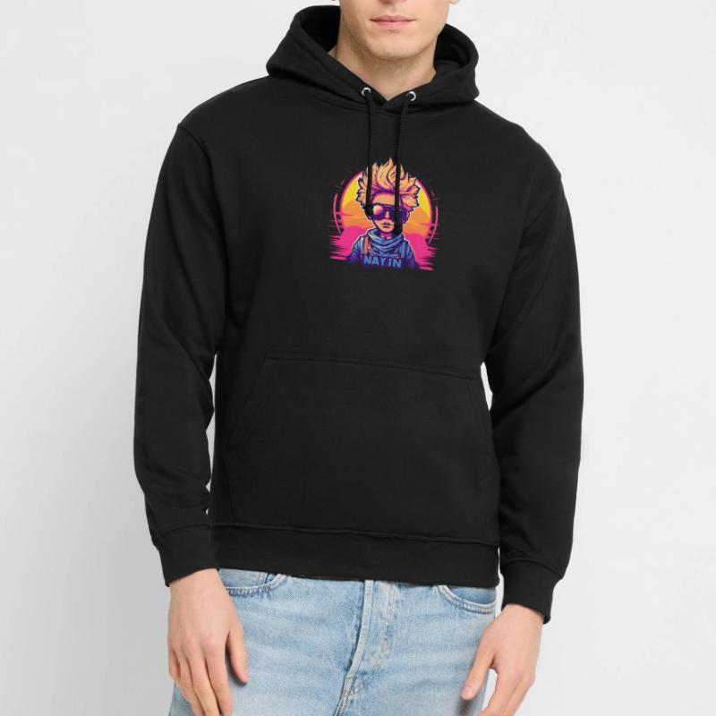 Synthwave Boy Sunset Unisex Hoodie