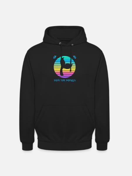 Save the whales - Unisex Hoodie - black