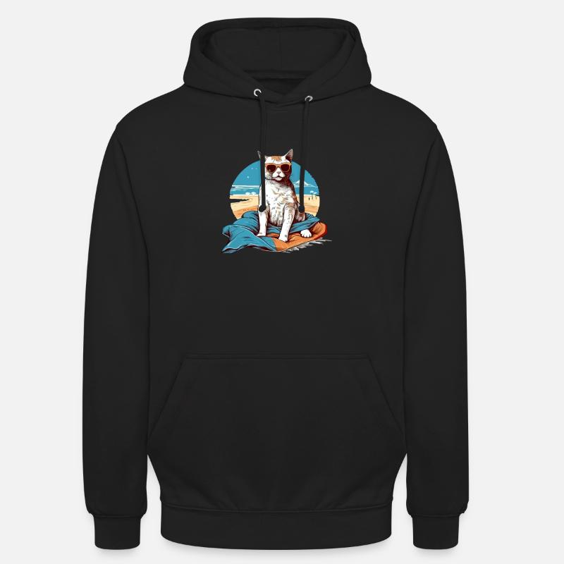 Liko die Pascha-Katze - Unisex Hoodie - Schwarz