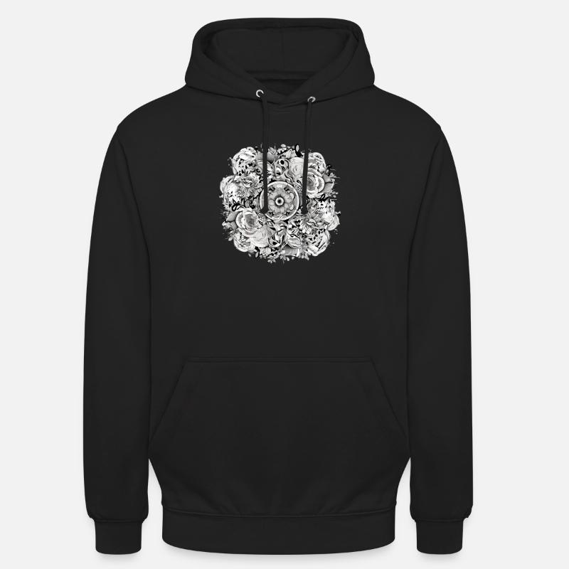 Mandala Zen n°2 - Sweat-shirt à capuche unisexe - noir