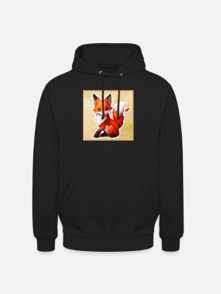 Majestic fox - Unisex Hoodie - black