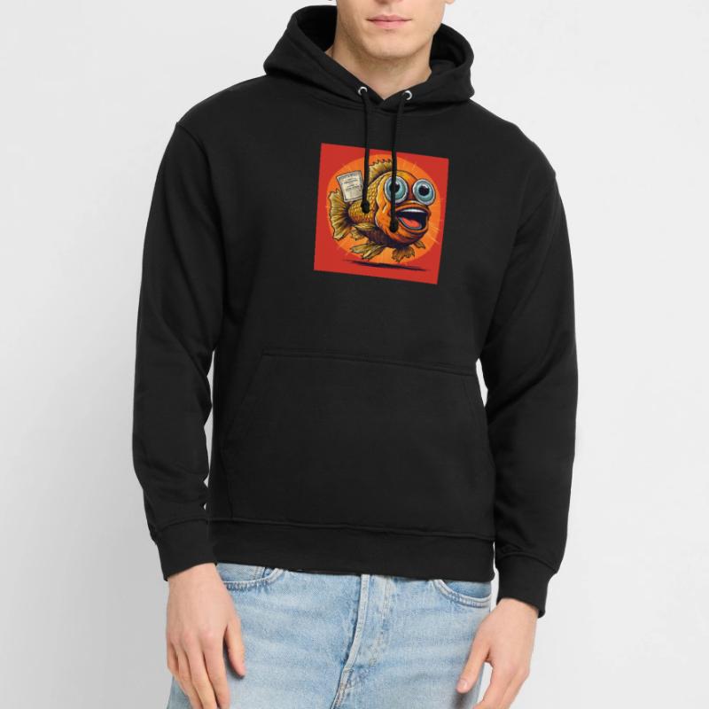 Comic style fish Unisex Hoodie