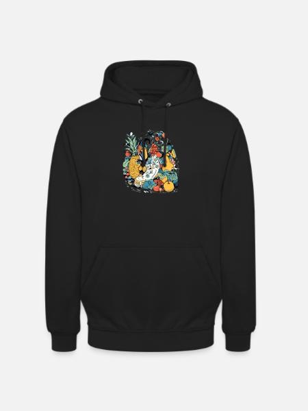 Les étranges fruits - Sweat-shirt à capuche unisexe - noir