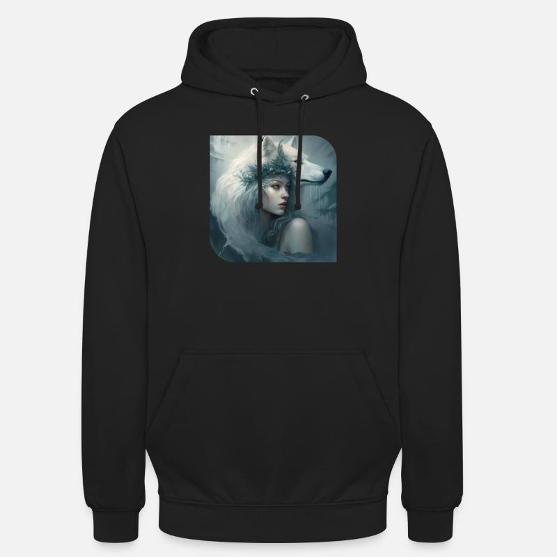 Sie Wolf Tochter - Unisex Hoodie - Schwarz