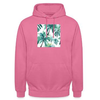 Palmen - Unisex Hoodie - Pink - Vorne - Alina (178cm) & Michal (187cm)