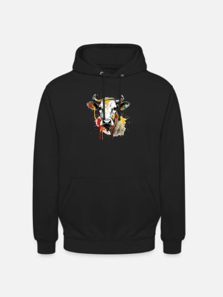 Lika die Kuh - Unisex Hoodie - Schwarz
