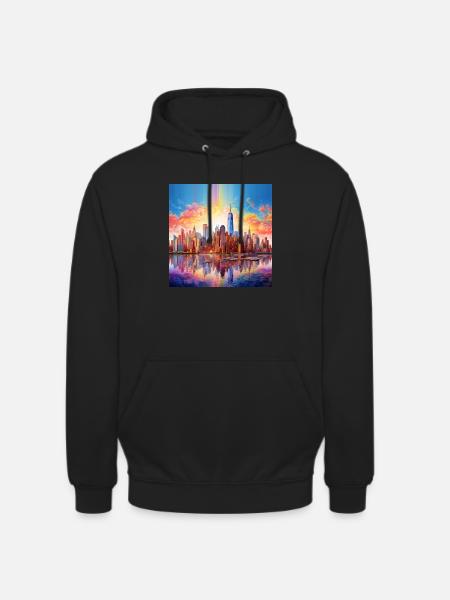 icecrusher New YorkSkyline Cartographic - Unisex Hoodie - black
