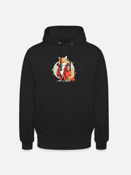 Zulo the fox - Unisex Hoodie - black