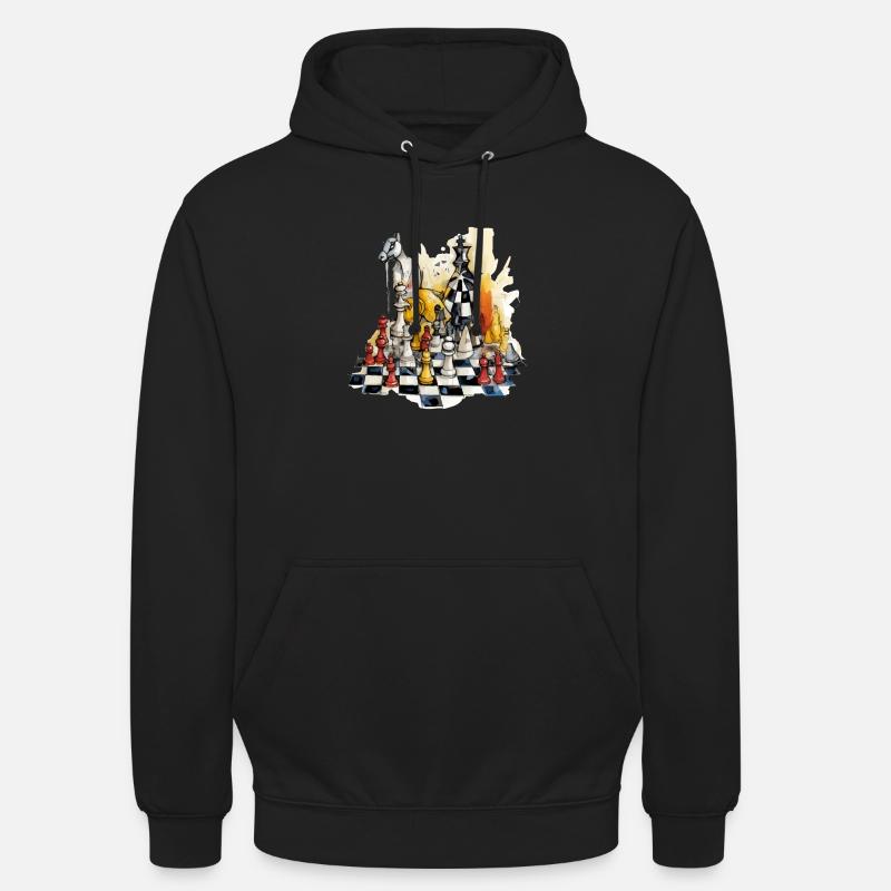 Schachkomposition Nr. 2 - Unisex Hoodie - Schwarz