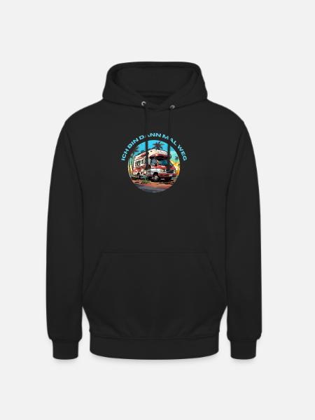 Ich bin dann mal weg - Unisex Hoodie - Schwarz