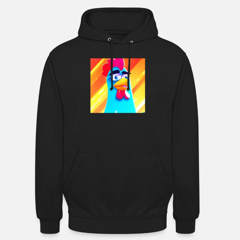 Bleu et Libre - Sweat-shirt à capuche unisexe - noir