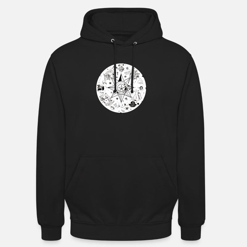 Abstrakter Stern - Unisex Hoodie - Schwarz
